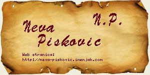 Neva Pisković vizit kartica
